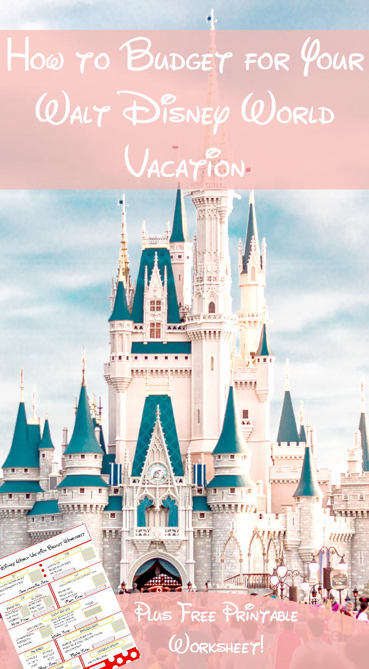 Walt Disney World Vacation Budget Worksheet