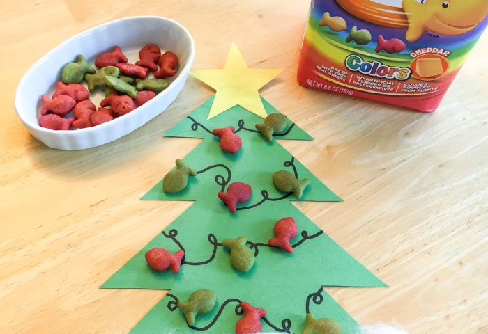 Festive Goldfish Christmas Tree Craft