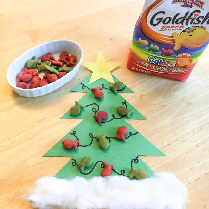 Festive Goldfish Christmas Tree Craft