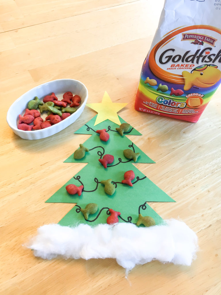 Festive Goldfish Christmas Tree Craft