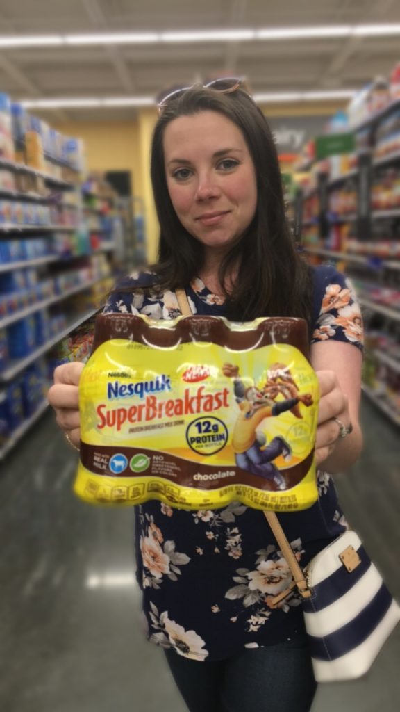 Find Nestle Nesquik Super Breakfast on the juice aisle at Walmart!